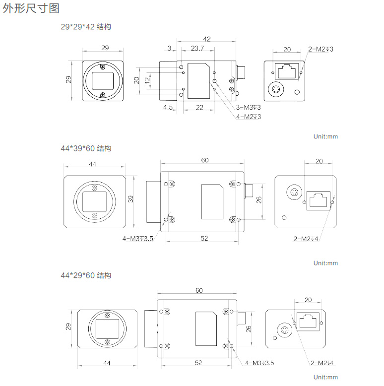 CA系列GigE工業(yè)面陣相機